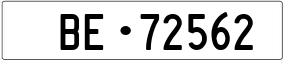 Trailer License Plate